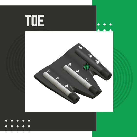 Toe Weighted Biased - Recommended for Golfers that miss to the left